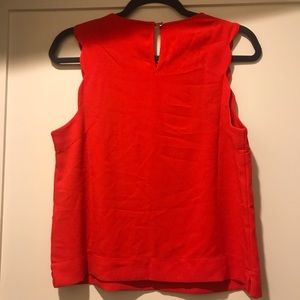 Red Scalloped Tank Top